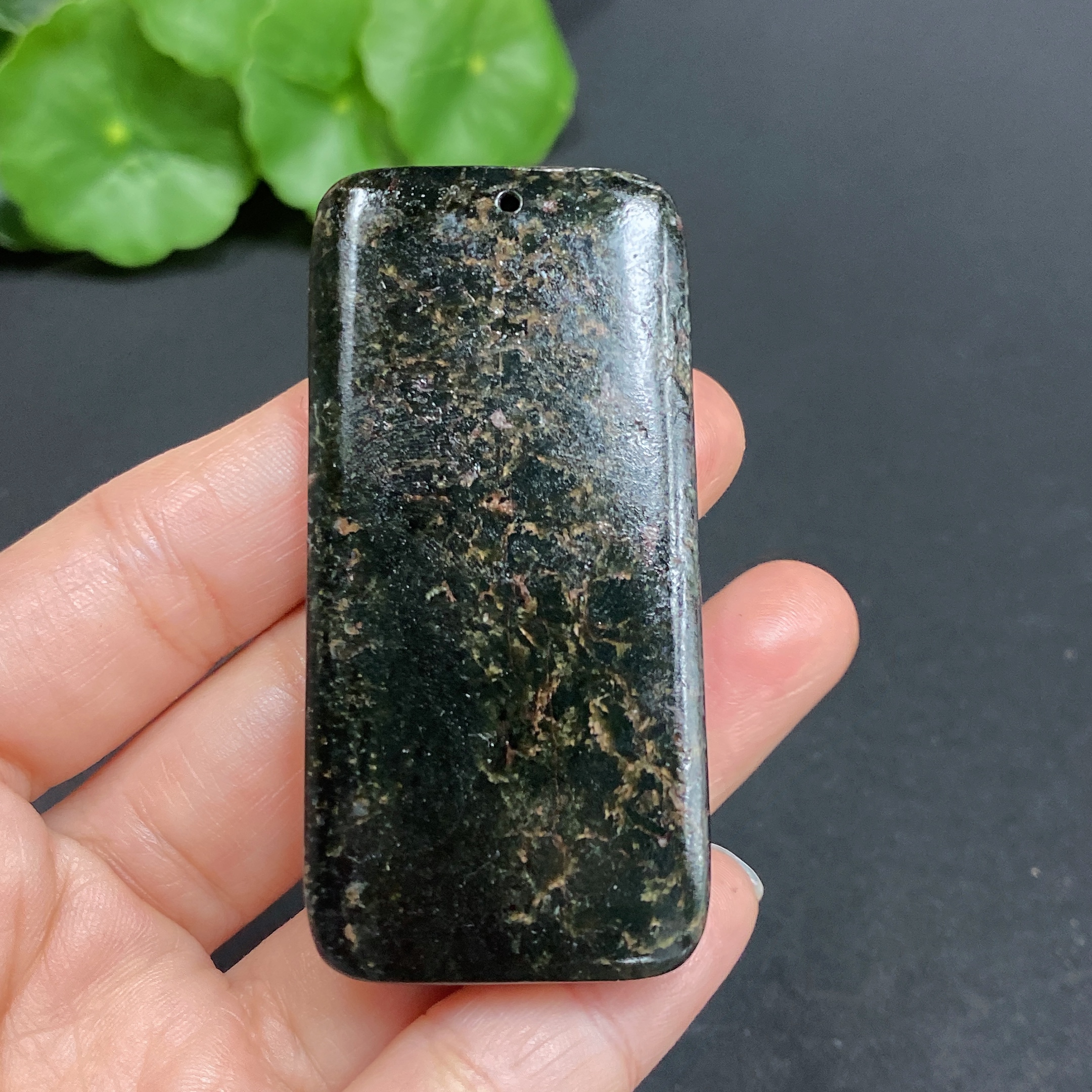 H27085546 Hetian Jade Pendant Tiger Plaque Undetermined Skin Color Formation Total Weight Approx. 42.9g