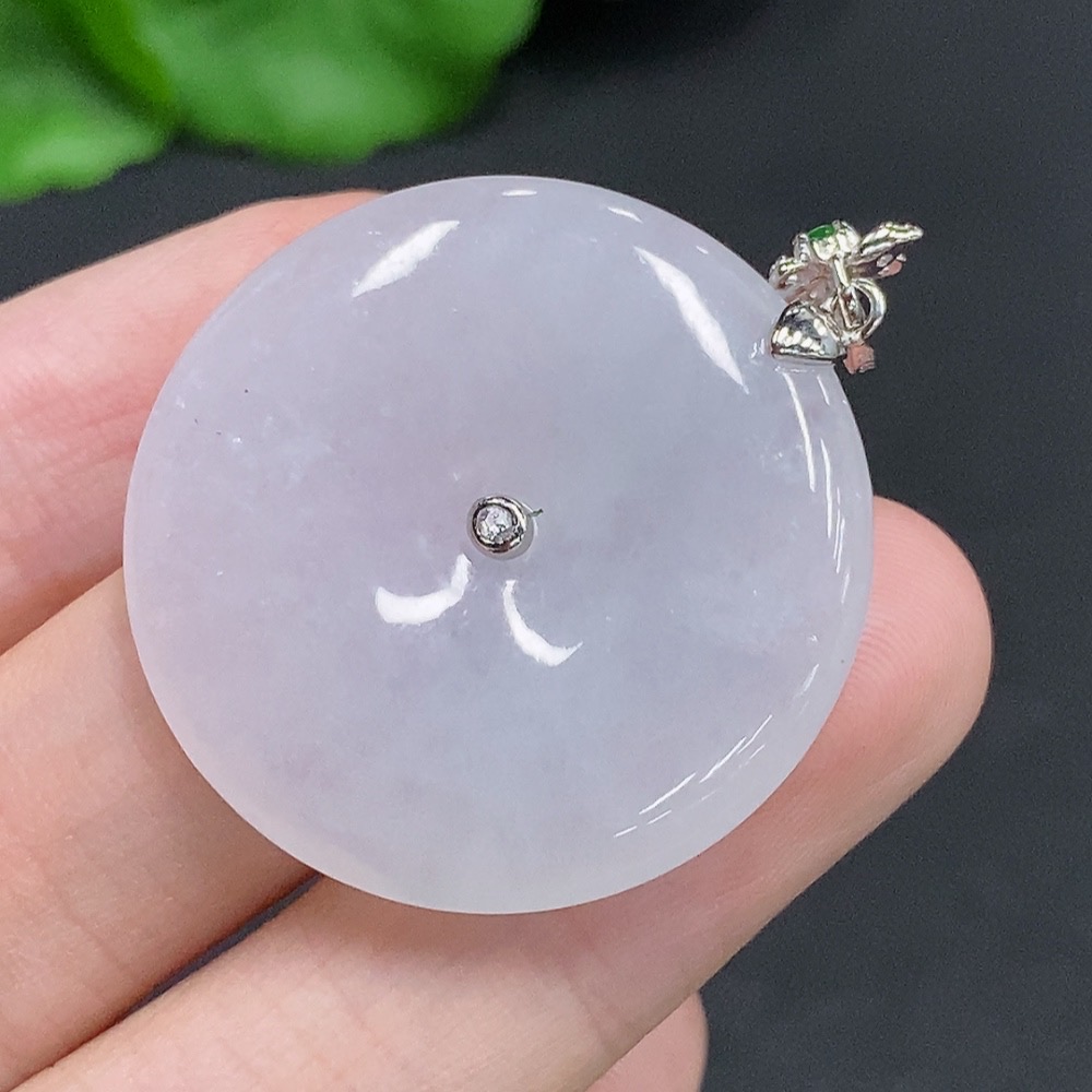 F30457153 Jadeite Safety Buckle, Non-Gold Inlaid, Total Weight Approximately 11.5g, Beads Not Jadeite