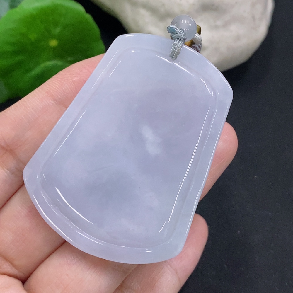 F32800456 Jadeite Dragon-Guarding Guanyin Pendant, total weight with rope approx. 29.3g (matching beads non-A)