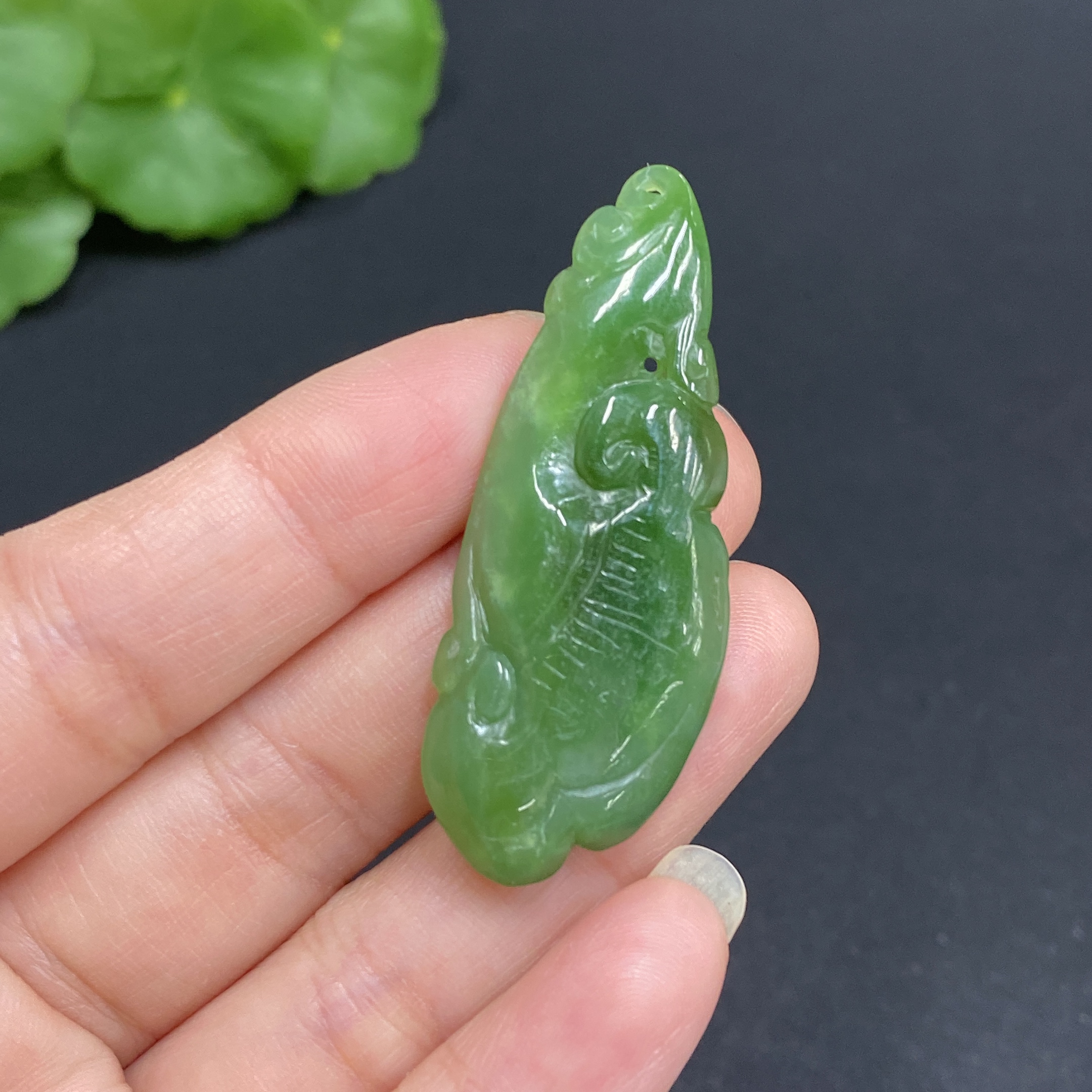 H34036516 Hetian Jade Pendant  Ruyi  Total Weight: Approx. 7.5g