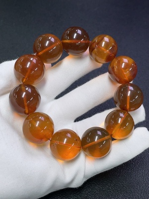 C30509006 Amber Beeswax Bracelet Total Weight Approx.66.15g Size 21.7mm