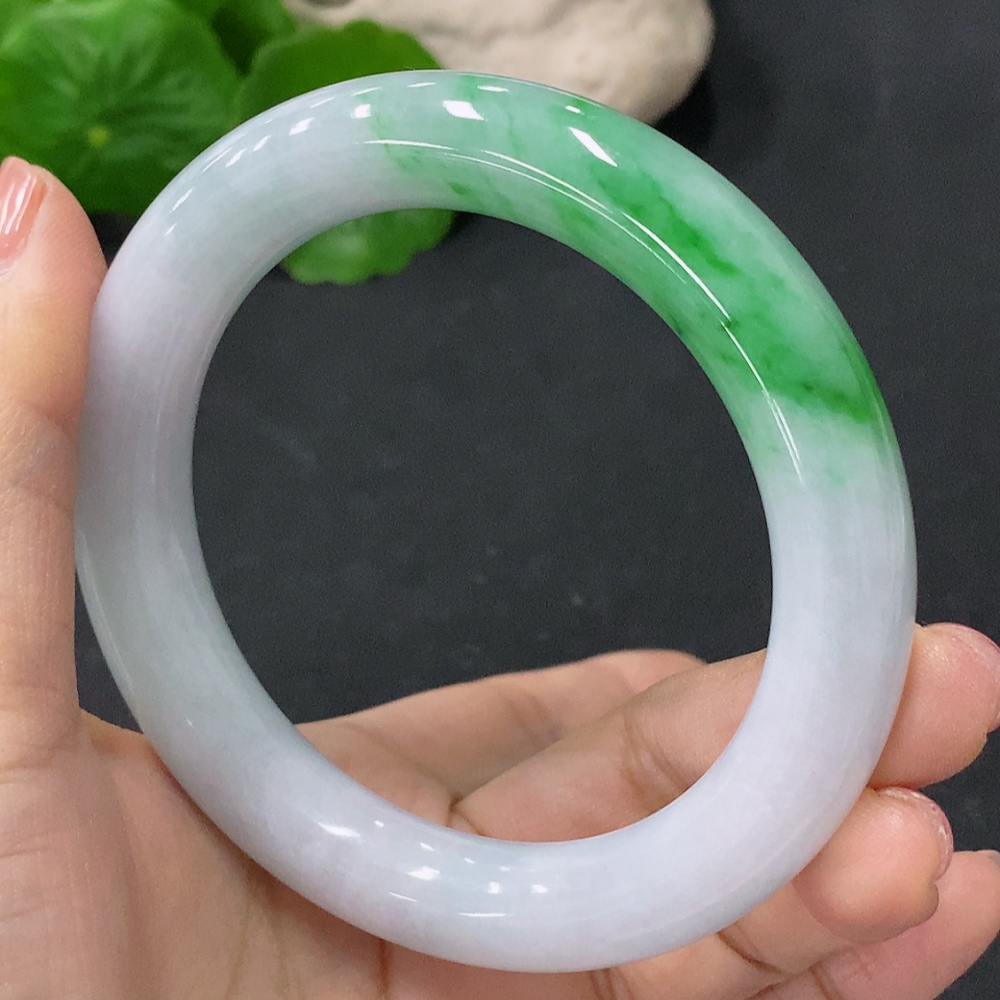 F35088585 Jadeite Round Bangle Size 56.5mm Total Weight Approx. 70.58g