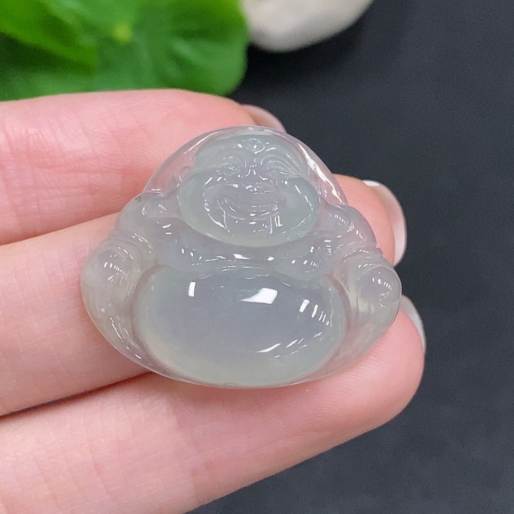 F34003348 Jadeite Buddha Pendant Total Weight About 5.8g