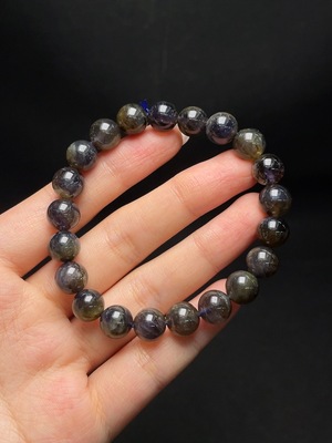 C34048020 Iolite Bracelet, Total Weight Approx. 21.8g, Size 9mm