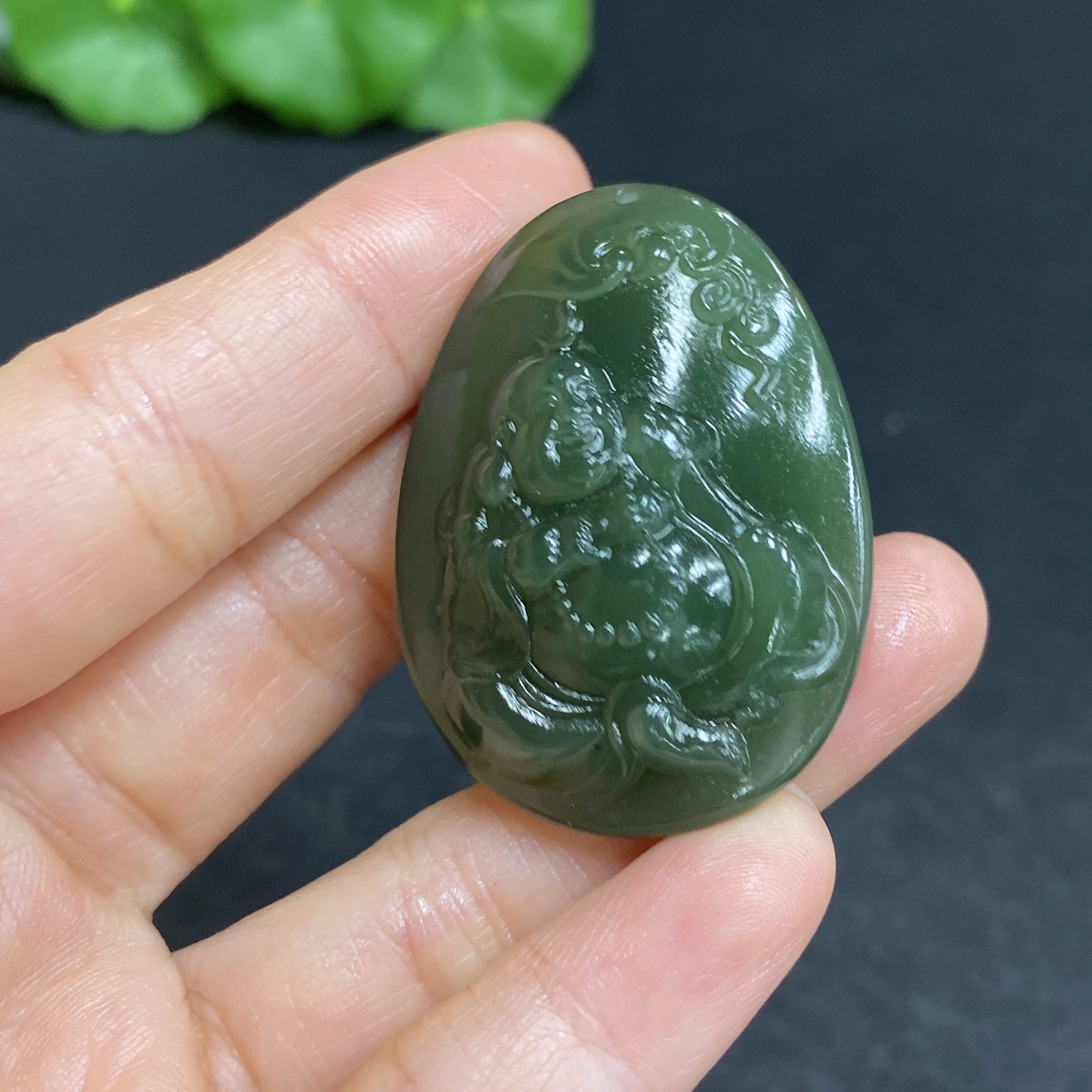 H32704063 Hetian Jade Pendant - Buddha, Total Weight Approx. 22.6g