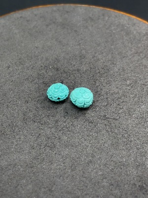 C34990538 Turquoise Jewelry, Color Origin Undetermined, Contains Other Mineral Components, Total Weight Approximately 1.1g, Sell as a Lot