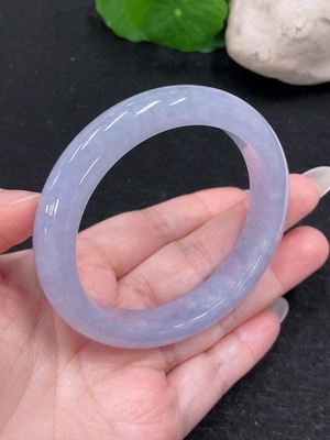 F33930296 Jadeite Round Bangle Size 56.5 Total Weight Approx.56.43g