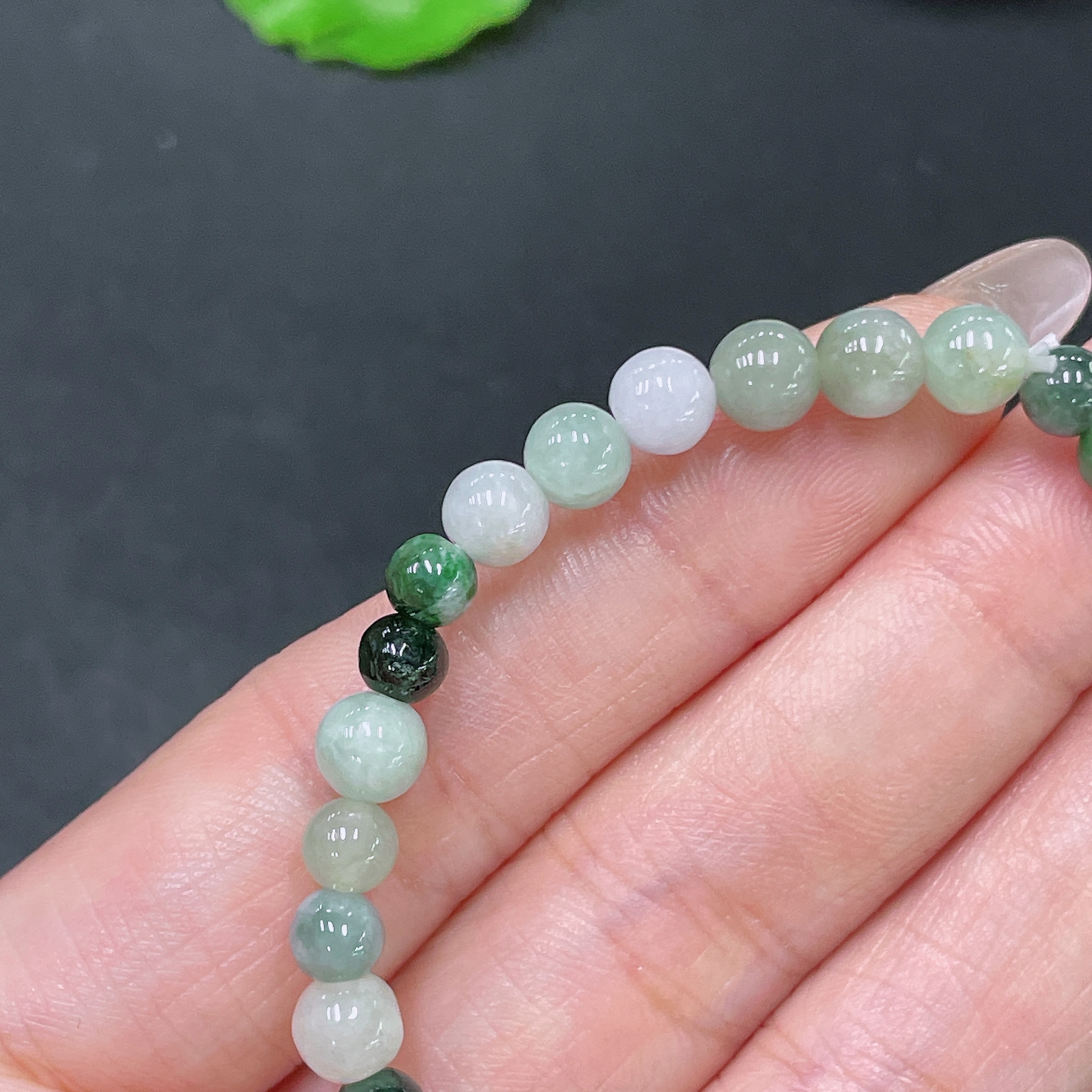 F35105728 Jadeite Bracelet Total Weight Approx. 9.3g Size 6mm