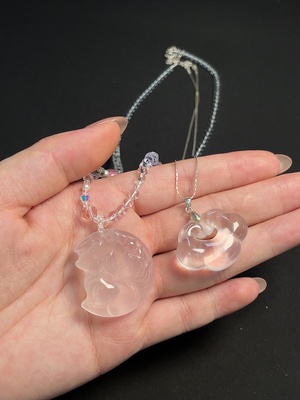 C42962797 水晶吊坠  仅吊坠 配石考虑非天然  货品总重约34.75克 一手走