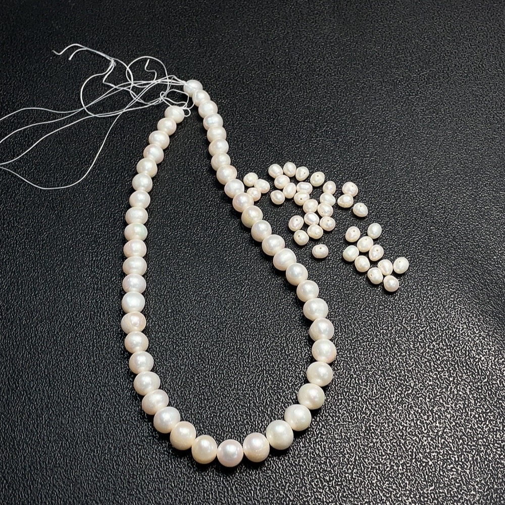 C33870937 Pearl bead necklace + loose beads, total weight approx. 59.17g, lot of 10+ pieces