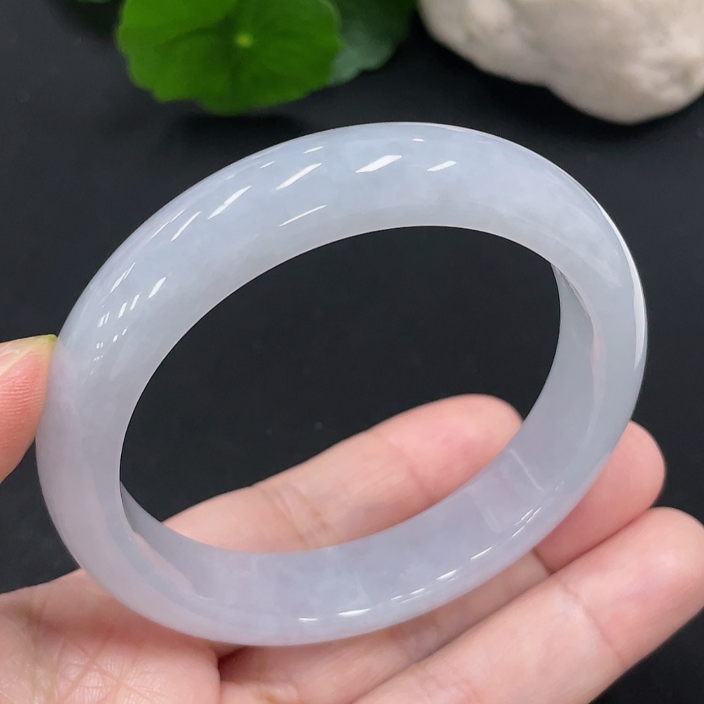 F28211447 Jadeite Round Bangle Size 56 Total Weight Approx. 54.6g