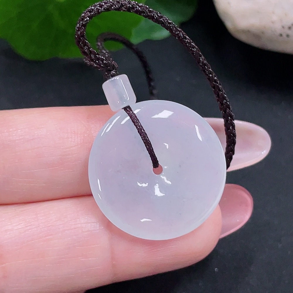 F34033518 Jadeite Peace Knot Pendant Total Weight Approximately 5g (Including Cord Weight)