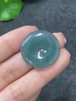 F34998704 Jadeite Pendant Peace Buckle Total Weight Approx. 4.53g