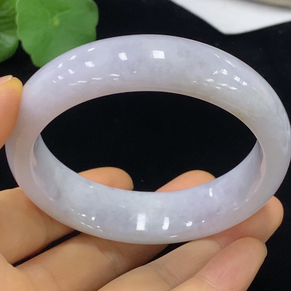 F34023997 Jadeite Round Bangle Size 56.8 Total Weight Approx. 73.02g