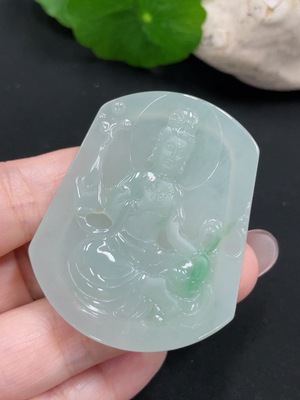F34981470 Jadeite Guanyin Pendant, Total Weight Approx. 19.4g