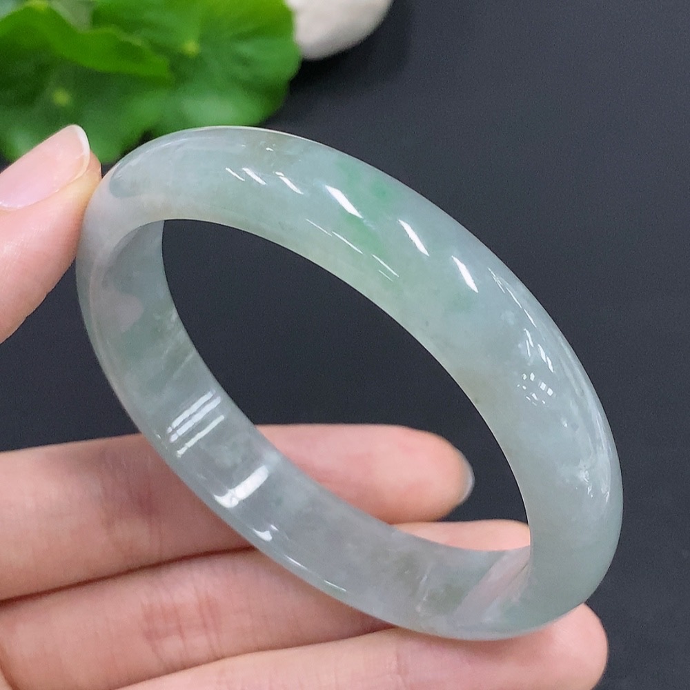 F29364969 Jadeite Round Bracelet Size 56.9 Total Weight Approx. 41.8g
