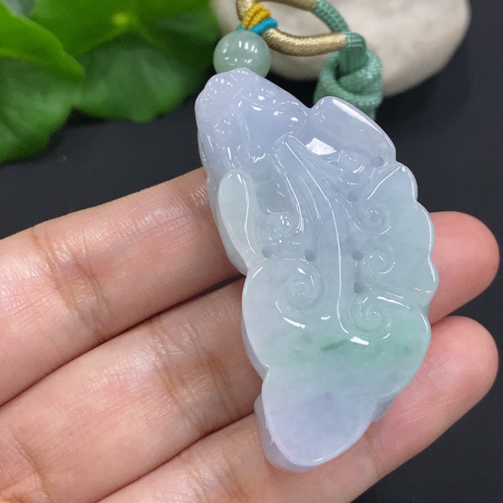 F34051168 Jadeite Pi Xiu Pendant, Total Weight Including Rope Approximately 37.2g