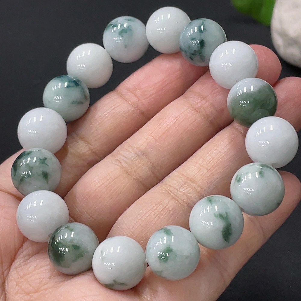 F33836923 JadeiteBead Bracelet Approx.12.3mm Total Weight Approx.49.18g