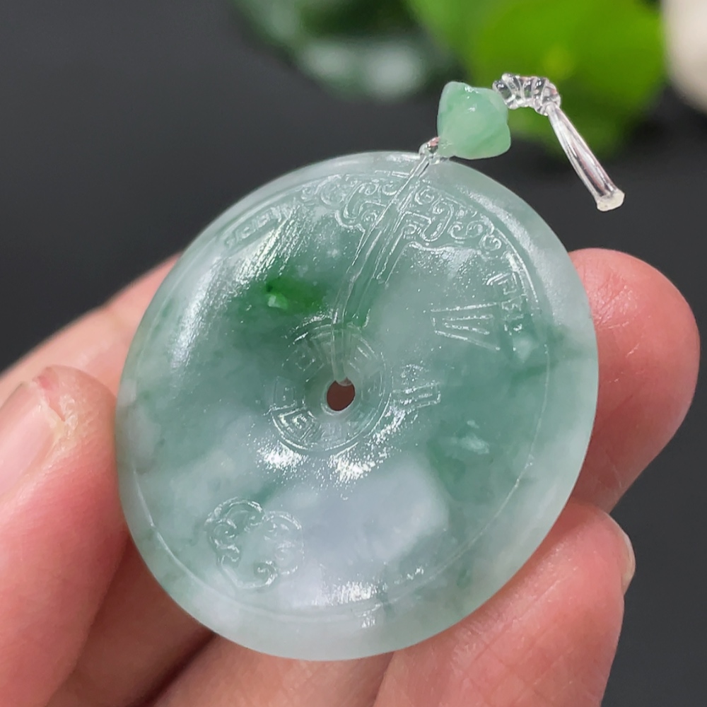 F33909384 Jadeite Unpolished Safety Pendant, Total Weight Approx. 10.1g