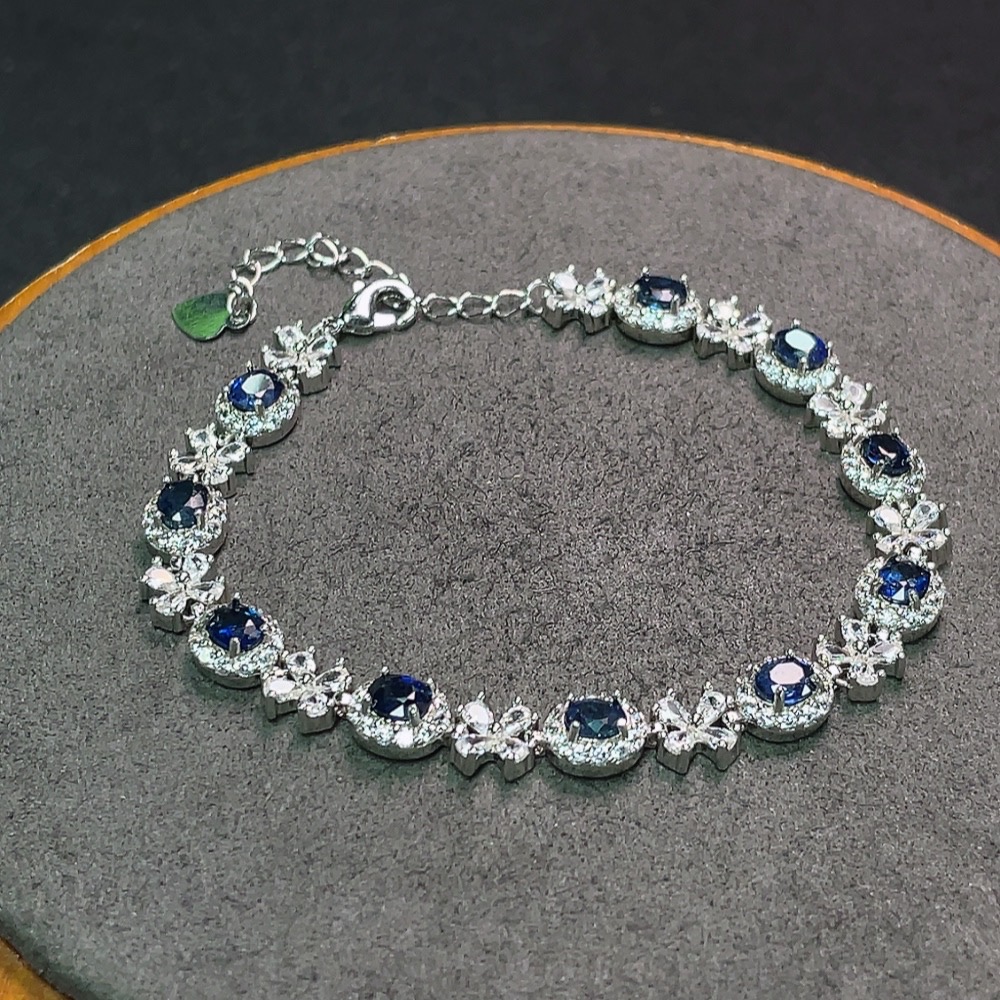 C34990463 Sapphire Bracelet Non-Gold Total Weight Approx. 10.34g