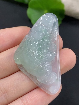F42969136 翡翠金蟾挂件 货品总重约12.7g