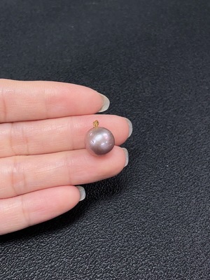 C34007132 Pearl Pendant, Unmarked, Surface Tested 18K Gold, Total Weight Approximately 2.12g, Size About 11mm