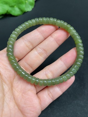 H34051883 Hetian Jade Bracelet, Approx. 6.2mm, Total Weight Approx. 15.5g