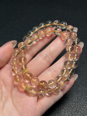 C34066963 Crystal Bead Chain Total Weight Approx. 38.51g Size 8.7mm Non-Gold