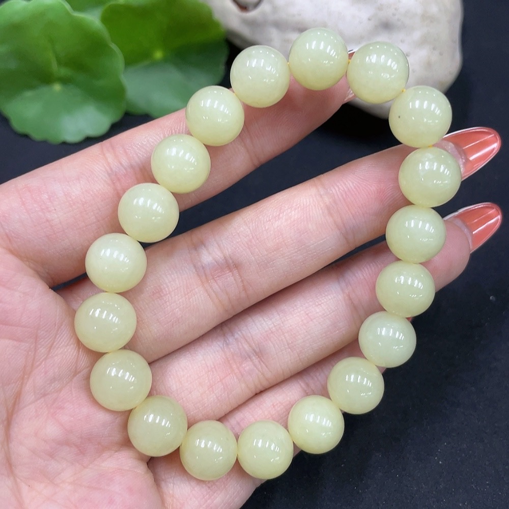 H34061844 Hetian Jade Bracelet, approx. 9.8mm, total weight approx. 29.2g