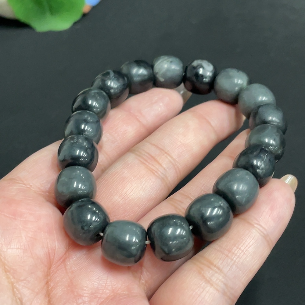 H31677581 Hetian Jade Bracelet, Approx. 11.7mm, Total Weight Approx. 51g