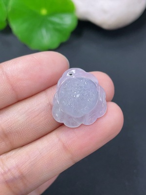 F41934843 翡翠挂件花开富贵 货品总约重3.17g