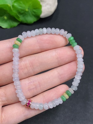 F35078191 Jadeite Bracelet Non-Gold Inlaid Total Weight About 8.7g Size Approx. 4.8mm