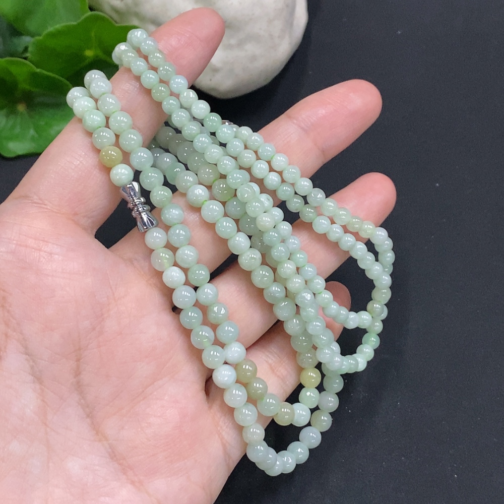 F34050422 Jadeite Beads Sell as a Lot No Gold
