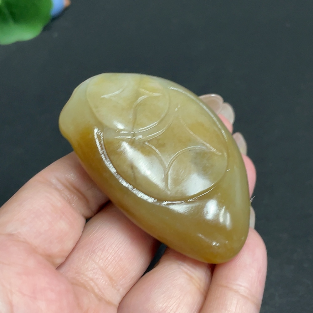 H29378907 Hetian Jade Pendant  God of Wealth  Total Weight: Approx. 55.2g