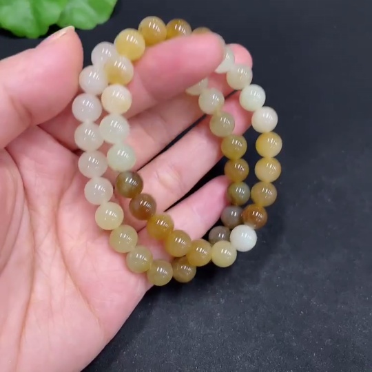H34036902 Hetian Jade Bracelet, Approx. 7.7/7.6mm, Total Weight Approx. 33.6g