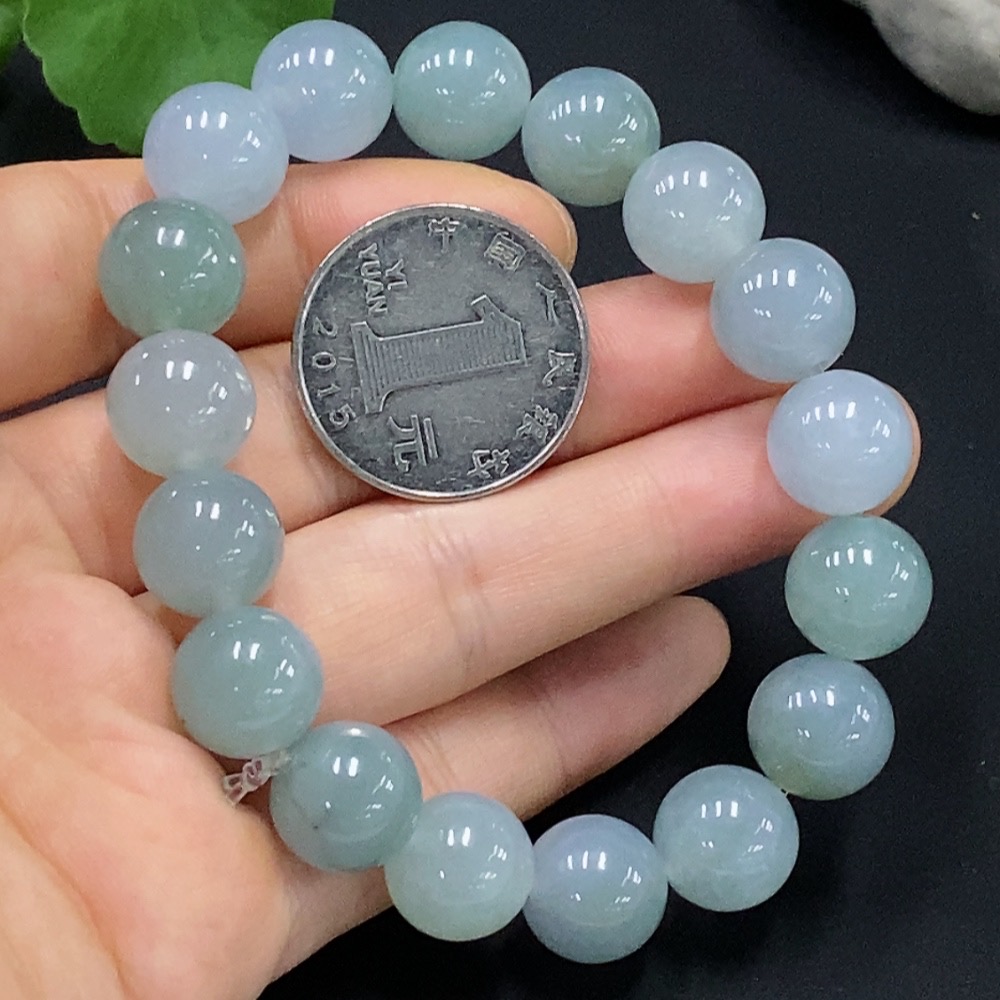 F28305516 Jadeite Bracelet Bead Size Approx. 11.8mm Total Weight Approx. 50.36g