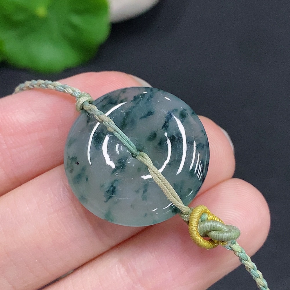 F33941841 Jadeite Safety Buckle Bracelet, Total Weight Approx. 5.2g