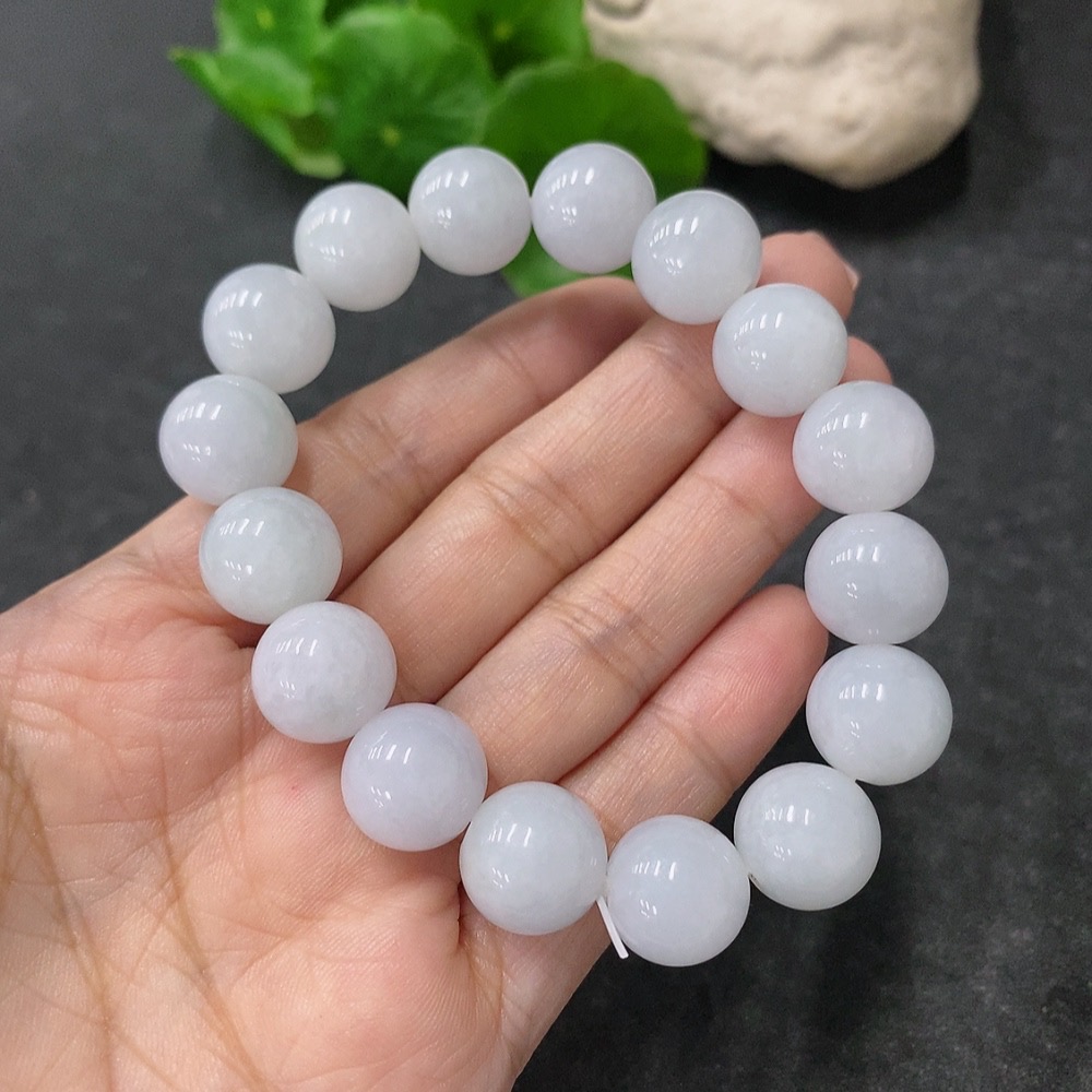 F34999033 Jadeite Bracelet 12mm Approx. Total Weight About 49.66g