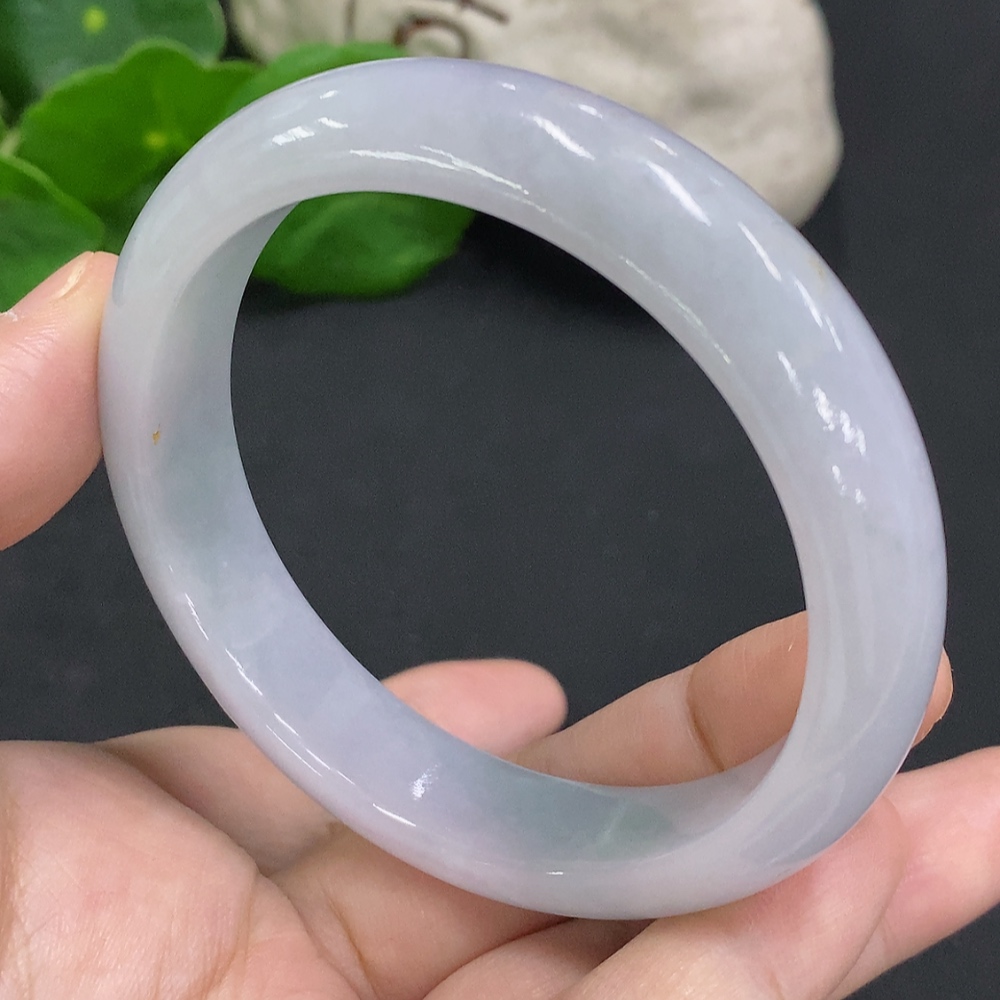 F34001668 Jadeite Round Bangle Size 57.9 Total Weight Approx. 55.7g