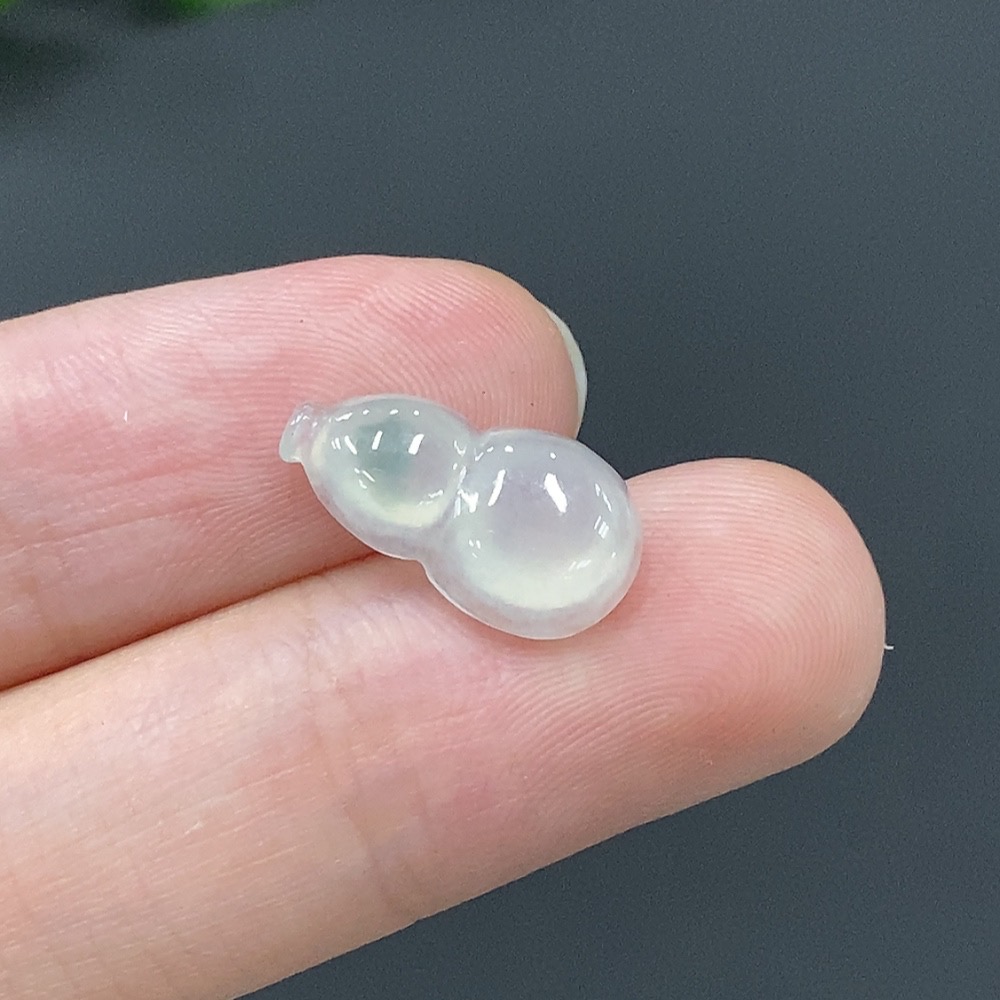 F07430366 Jadeite Gourd Inlay Piece
