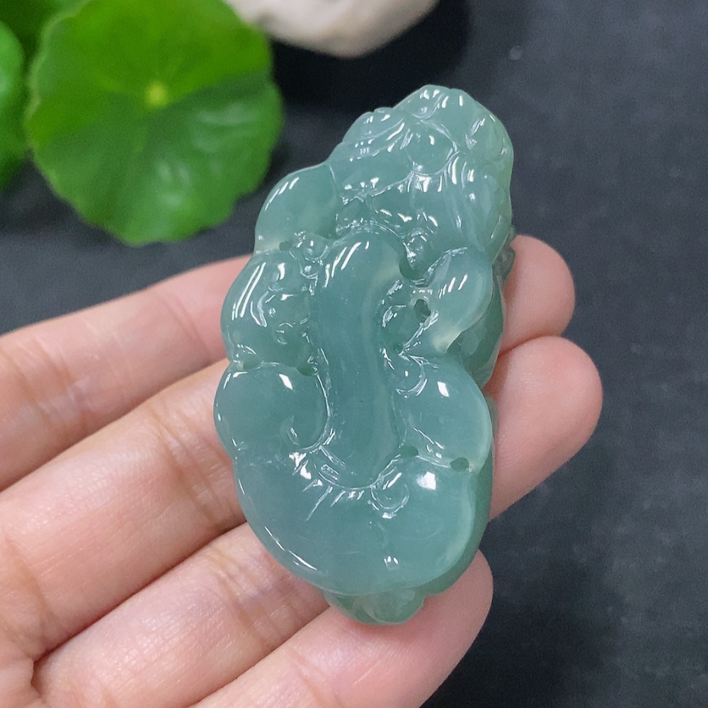 F33887320 Jadeite Pi Xiu Pendant, Total Weight Approx. 34g