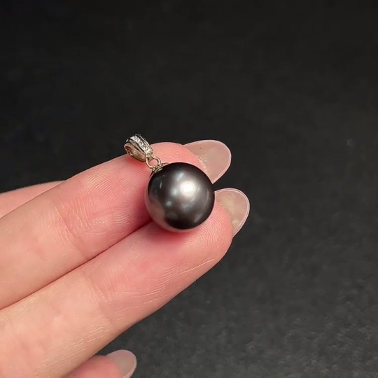 C32712561 Seawater Pearl Pendant Au37% Non-Diamond Total Weight Approx.2.42g Size 11.1mm