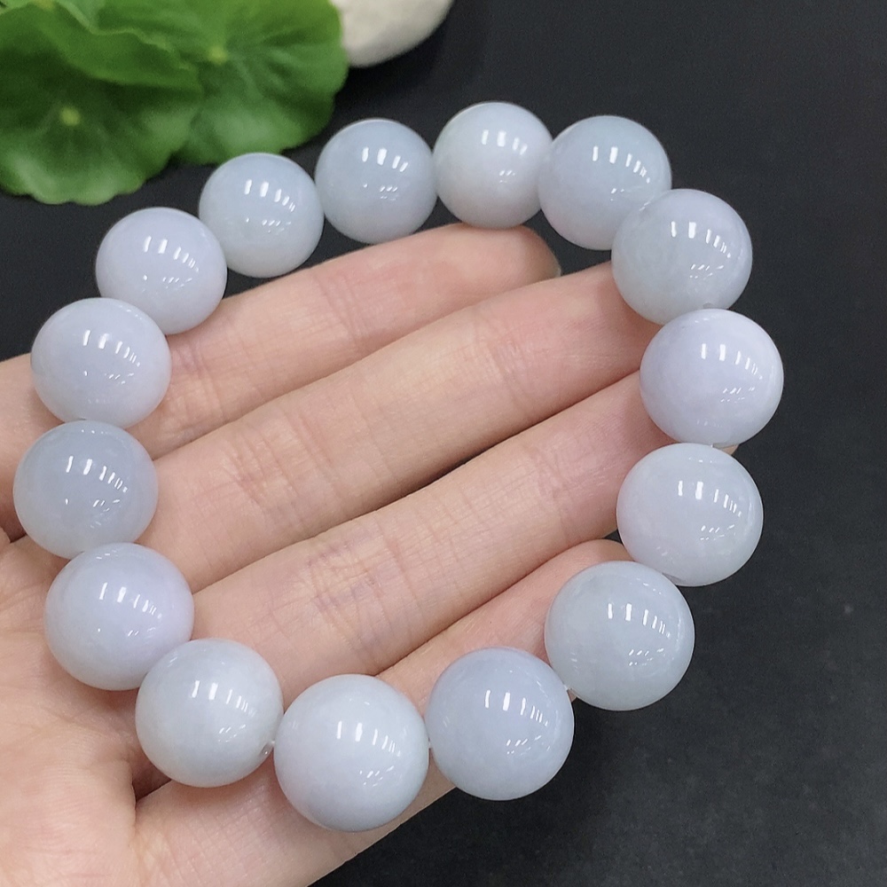 F33906800 Jadeite Bracelet Total Weight Approx. 73.1g Size 14mm
