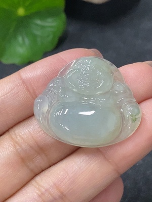F34030973 Jadeite Buddha Pendant, Total Weight Approx. 6.69g