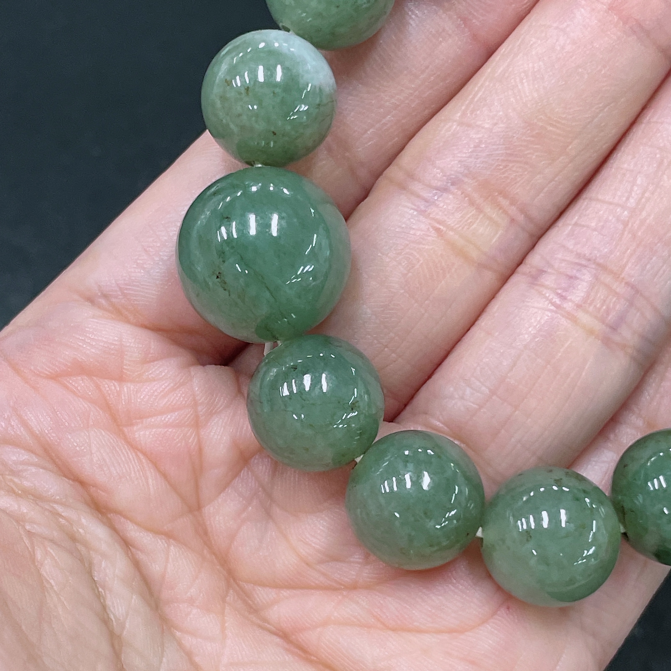 F35138779 Jadeite Bracelet Total Weight Approx. 67.8g Size About 13.6mm