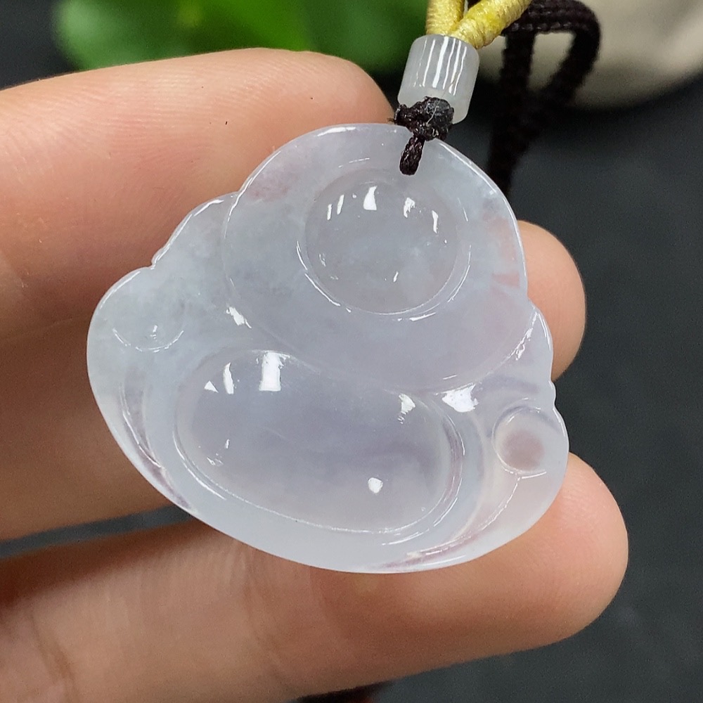 F34964621 Jadeite Buddha Pendant, Total Weight Approx. 8.76g