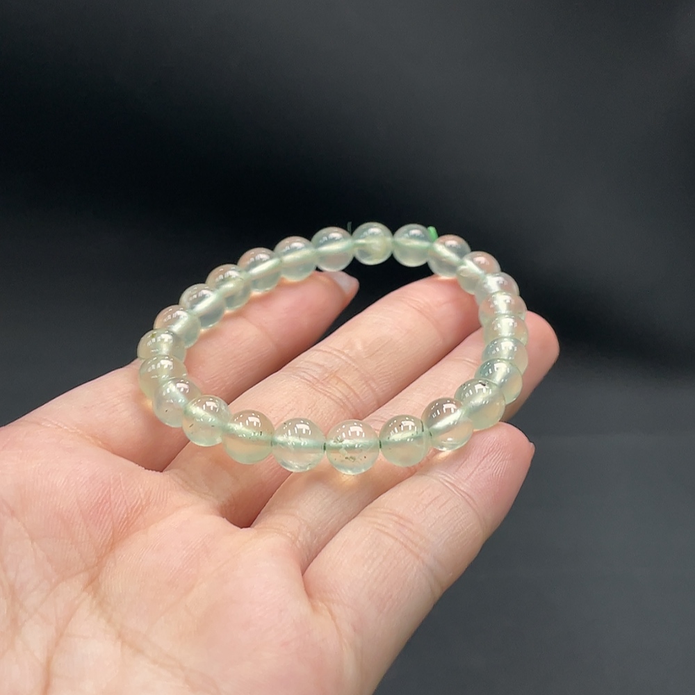 C16708106 Prehnite Bead Strand approx.13.99g 7.3mm