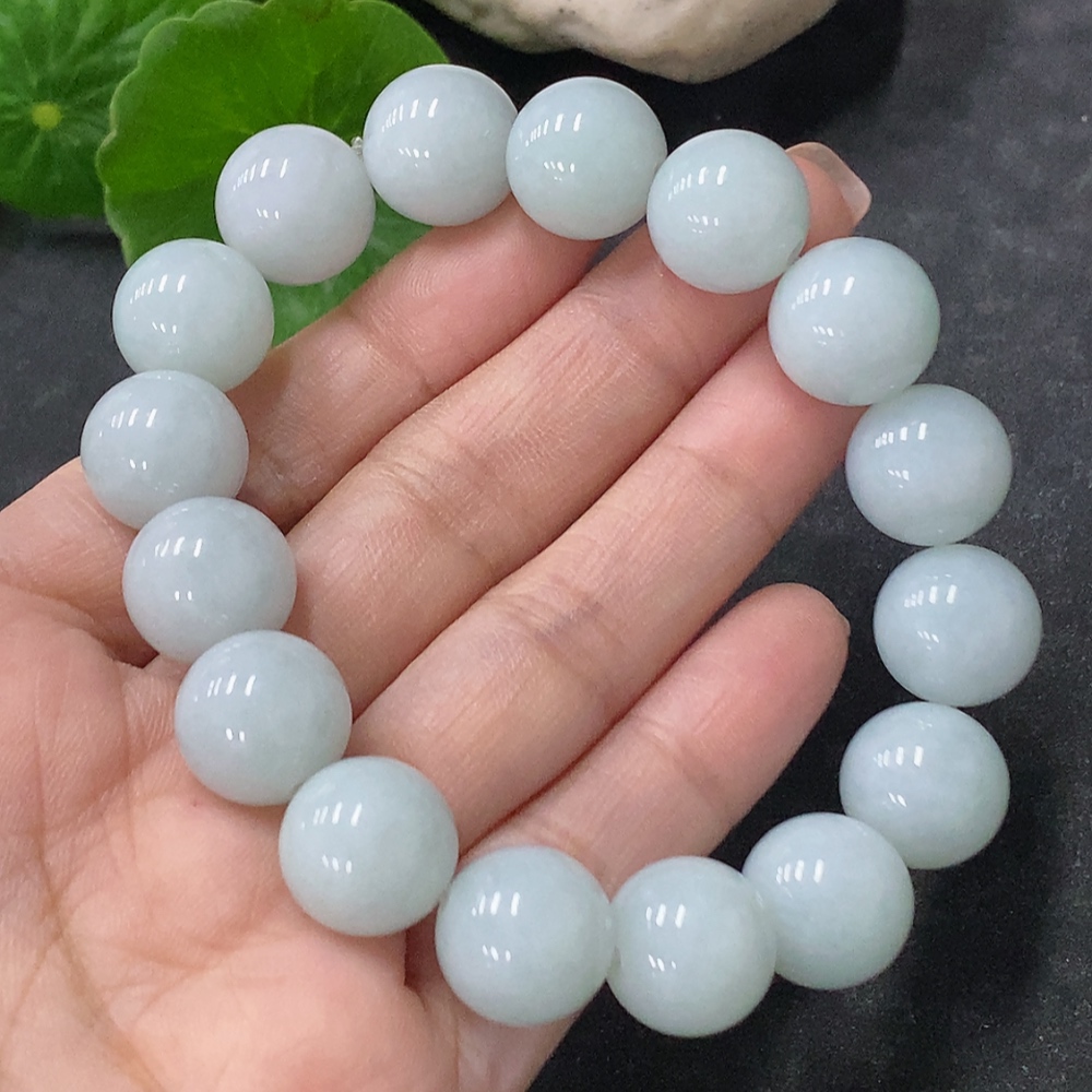 F34075949 Jadeite Bracelet Approx. 12.7mm Total Weight Approx. 57.1g