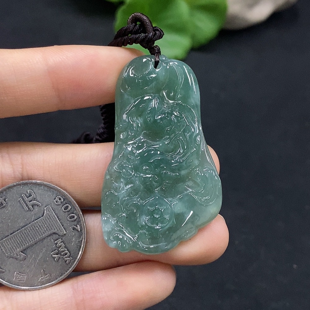 F30549660 JadeiteDragon Pendant (Total weight: approx. 13.5g)