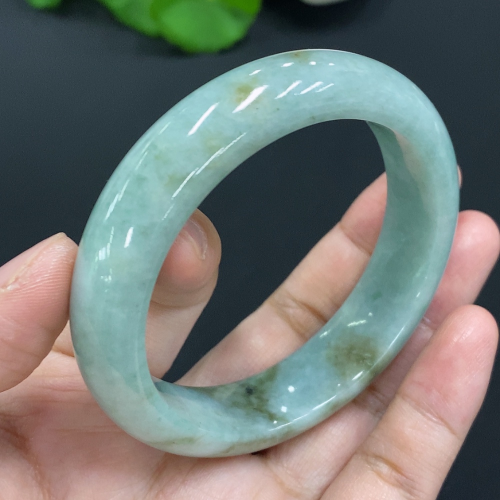 F27103939 Jadeite Round Bracelet Size 54.8 Total Weight Approx. 66.5g